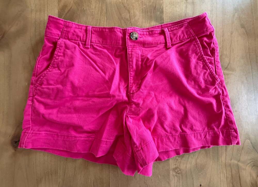 LOFT The Washed Twill Short 4" Pink Size 6